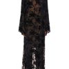 Online Black Burnout Velvet Tunic Dress Dresses