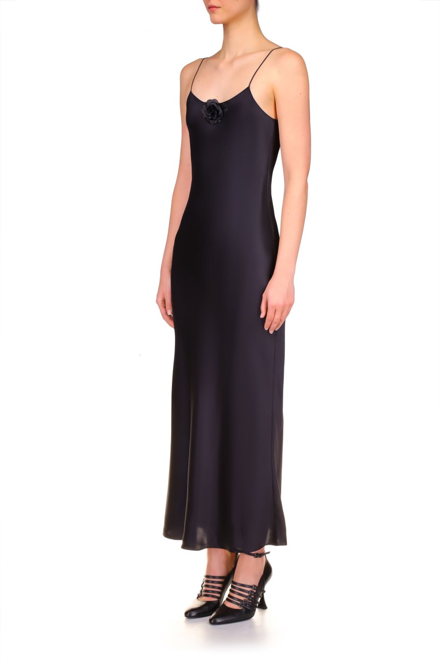 Best Black Silk Satin Bias Slip Dress Dresses