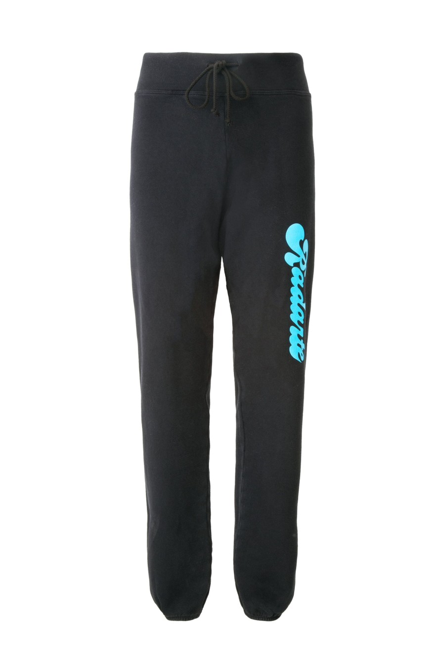 Online Bubble Font Logo Black Sweatpant Bottoms