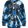 Online Radarte Tie Dye Hoodie Dress With Rhinestone Necklace Tie-Dye