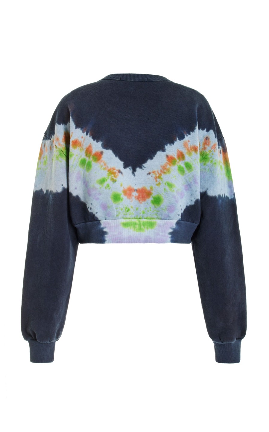 Online Tie Dye Mushroom Print Radarte Crop Sweatshirt Sweatshirts