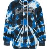 Online Radarte Tie Dye Hoodie Dress With Rhinestone Necklace Sweatshirts