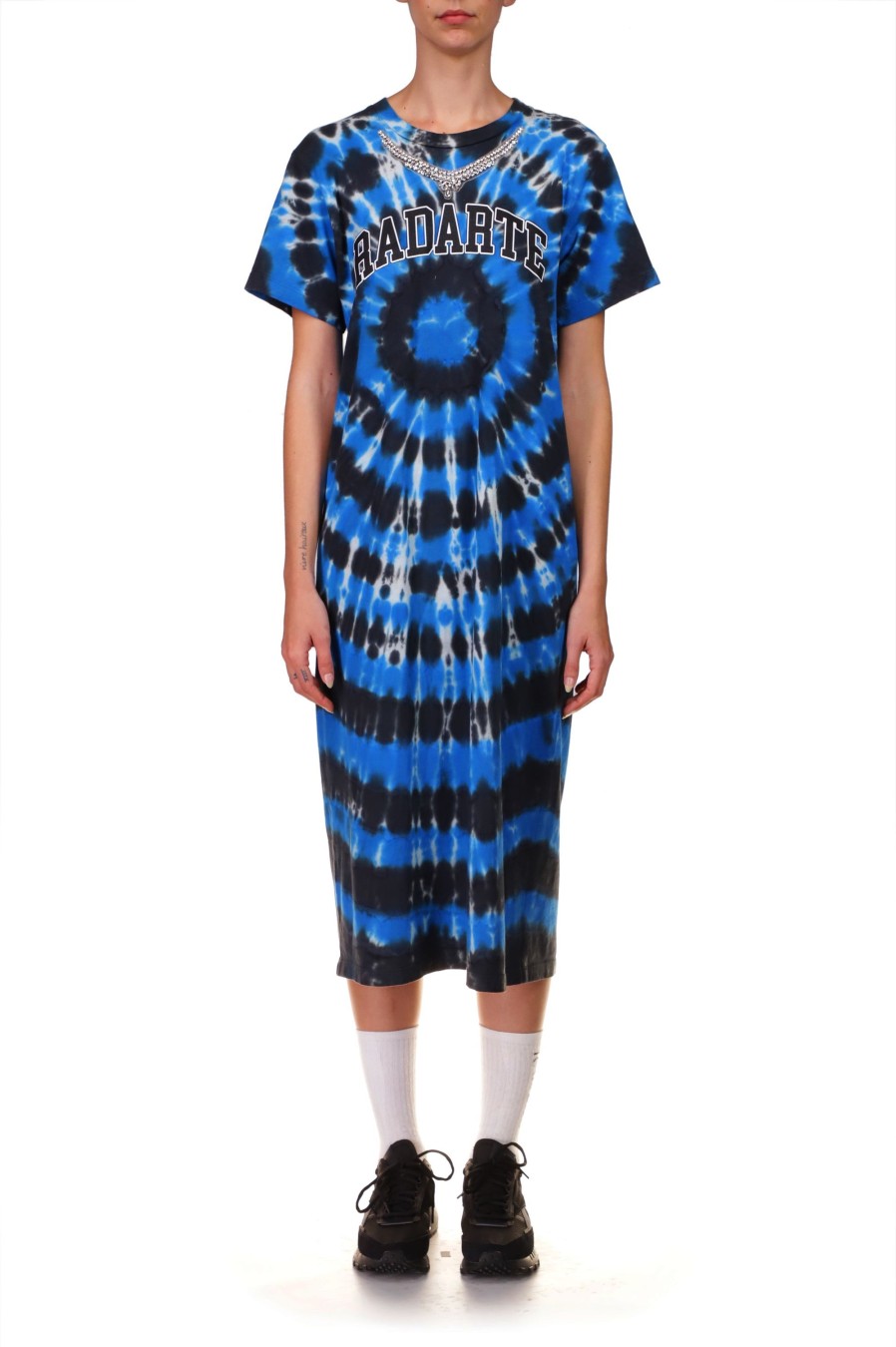 Best Tie Dye Radarte T-Shirt Dress With Rhinestone Detail Tie-Dye