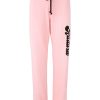 Best Bubble Font Logo Pink Sweatpant Bottoms