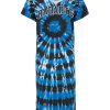 Online Tie Dye Radarte T-Shirt Dress With Rhinestone Detail T-Shirts