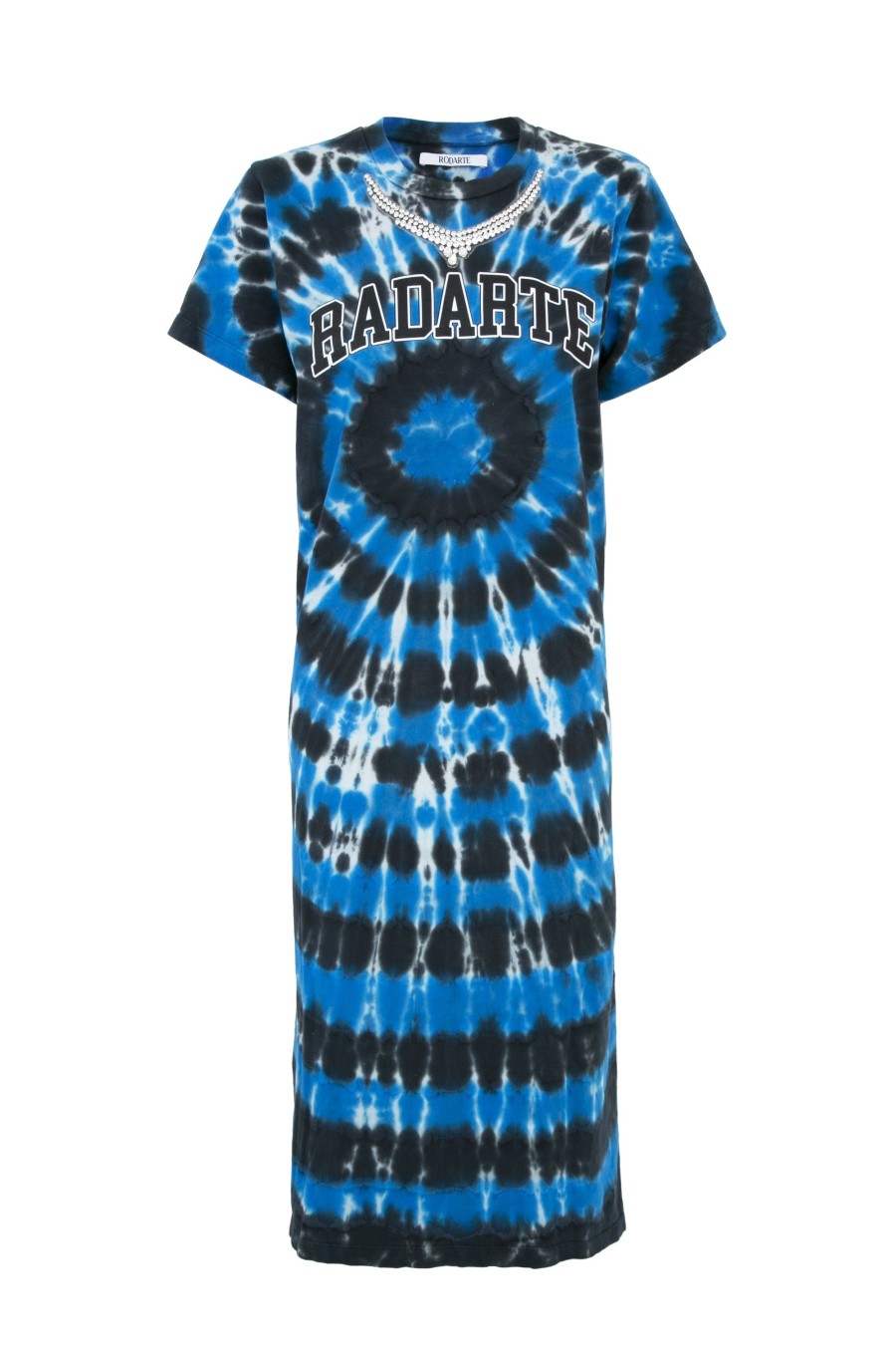 Online Tie Dye Radarte T-Shirt Dress With Rhinestone Detail T-Shirts