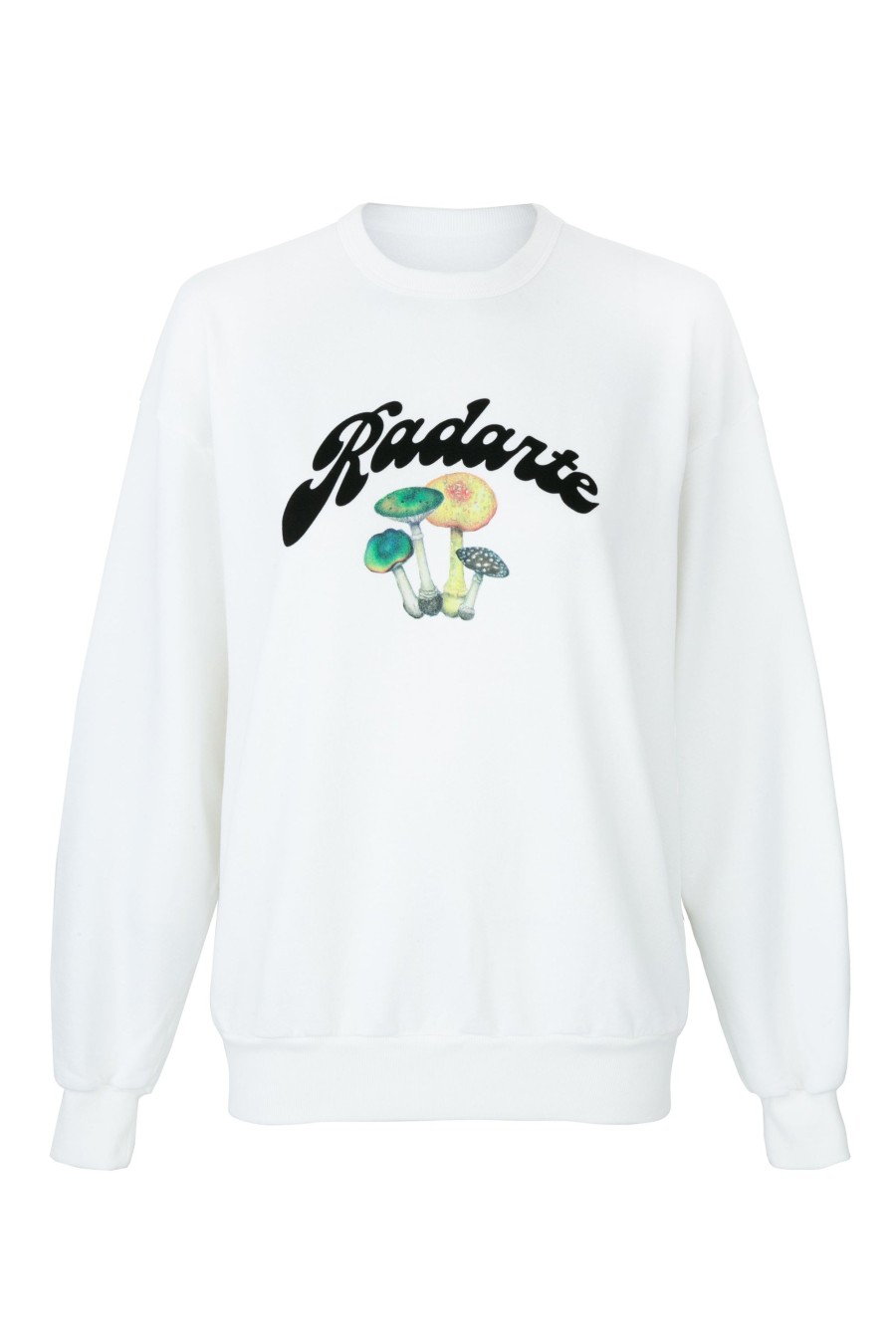 Wholesale White Mushroom Print Radarte Sweatshirt Sweatshirts